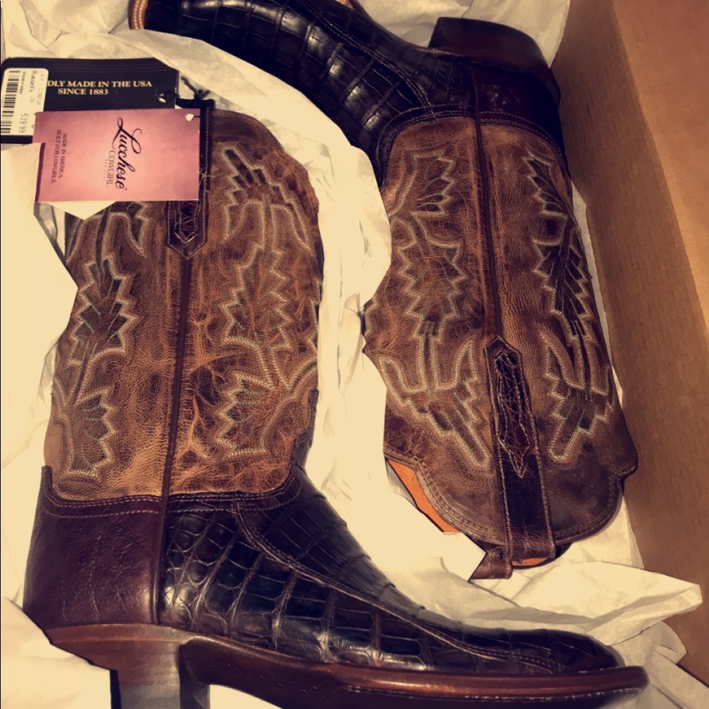 Lucchese crocodile boots